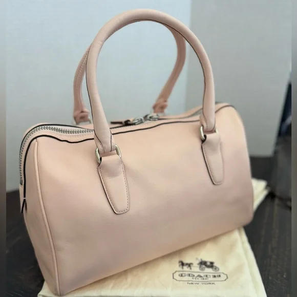 Coach Legacy Haley Blush Leather Satchel - Picture 3 of 7